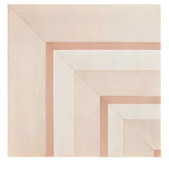 Piastrella Geometrie D’Ombra In Ceramica Rosa Cipria Motivo Quadrato