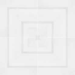 Piastrella Geometrie D’Ombra In Ceramica Bianca Motivo Quadrato