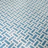 Piastrella La Cripta In Ceramica Azzurro E Grigio Scuro Motivo Geometrico