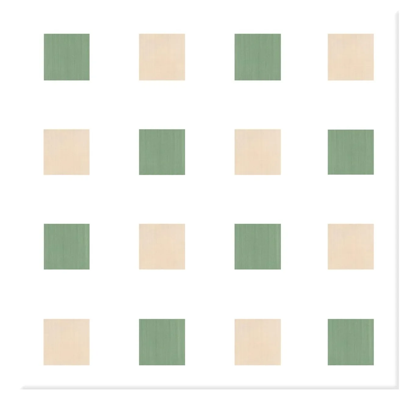 Piastrella La Navata In Ceramica Rosa E Verde Motivo Geometrico
