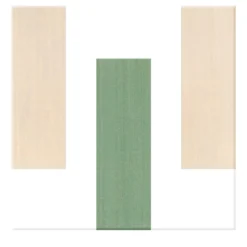 Piastrella La Scalinata In Ceramica Rosa E Verde Motivo Geometrico