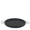Piatto Danese Black Marquina/White Michelangelo di Matteo Cibic