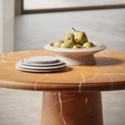 Piatto da portata bianco di Carrara di Ivan Colominas #1