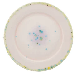 Piatto da portata con bordo lilla Murrine