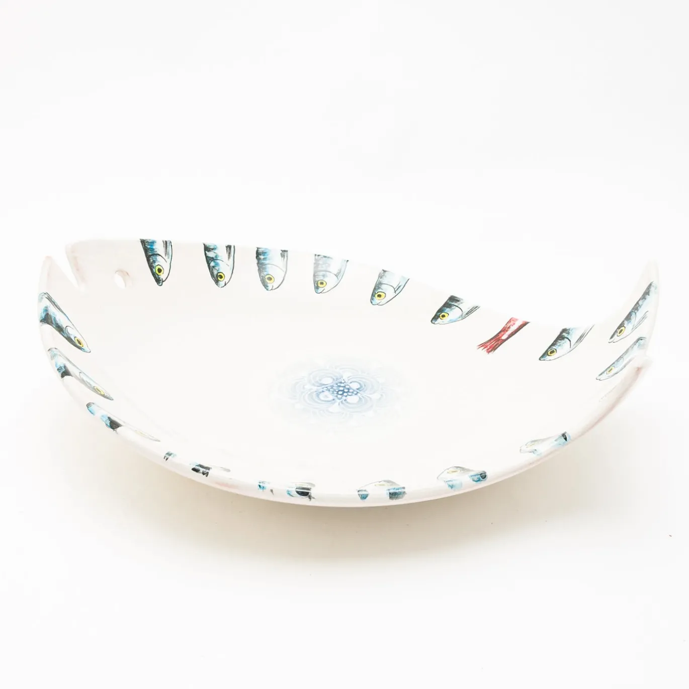 Piatto da Portata Controcorrente in Ceramica a Forma di Pesce #3