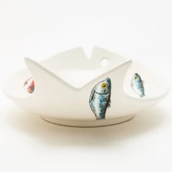 Piatto da Portata Controcorrente in Ceramica a Forma di Pesce #2