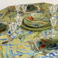 Piatto da portata medio in ceramica dipinta a mano Panarea