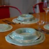 Piatto da pranzo Green Waves