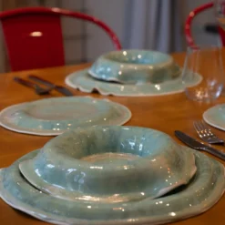 Piatto da pranzo Green Waves