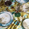 Piatto da pranzo in porcellana Las Palmas con Lendscape blu tropicale #4