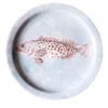 Piatto da tavola Maris Pesce Bruno Chiaro