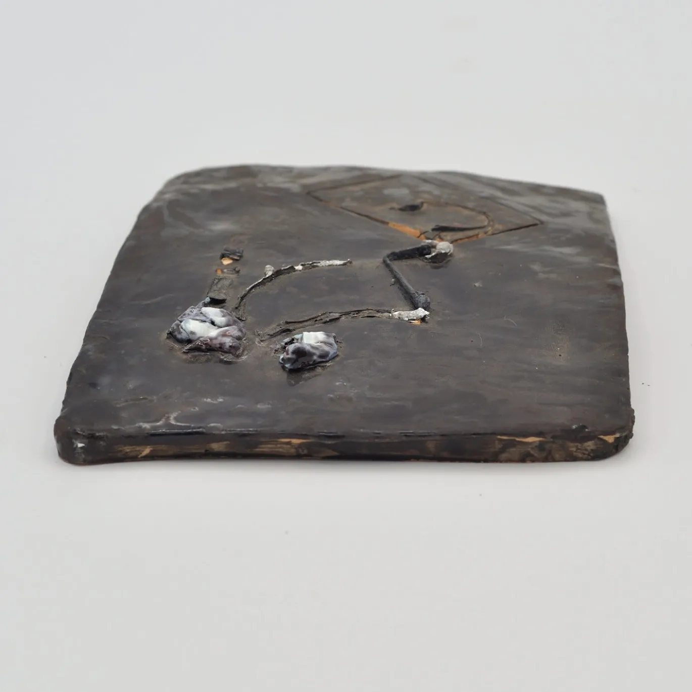 Piatto decorativo nero trapezoidale