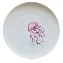 Piatto Medusa in Ceramica Rosa