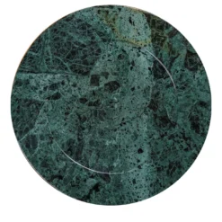 Piatto Omero in marmo verde del Guatemala