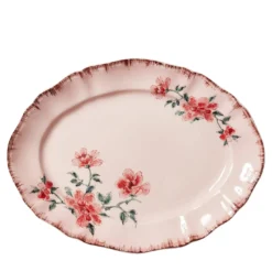 Piatto Ovale Veranda Rosa