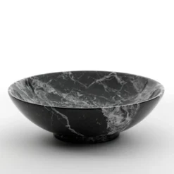 Piccola fruttiera in marmo nero