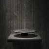 Pietra L15 Alzata per torte in marquina nera di Piero Lissoni