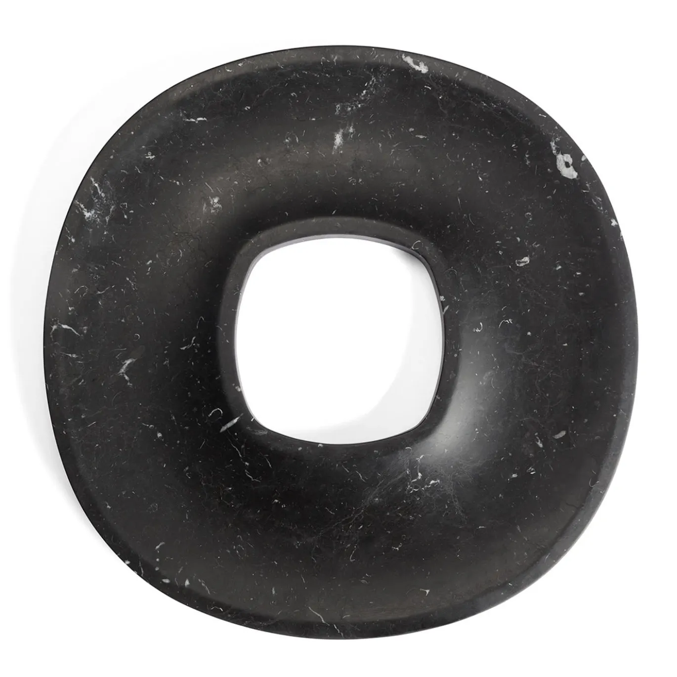 Pietra L14 Vassoio ad anello in marquina nera