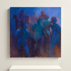 Pittura Folla di Renato Criscuolo