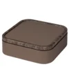Polo Marmo Brown Scatola quadrata media impilabile