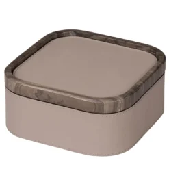 Polo Marmo Gray Scatola quadrata piccola impilabile