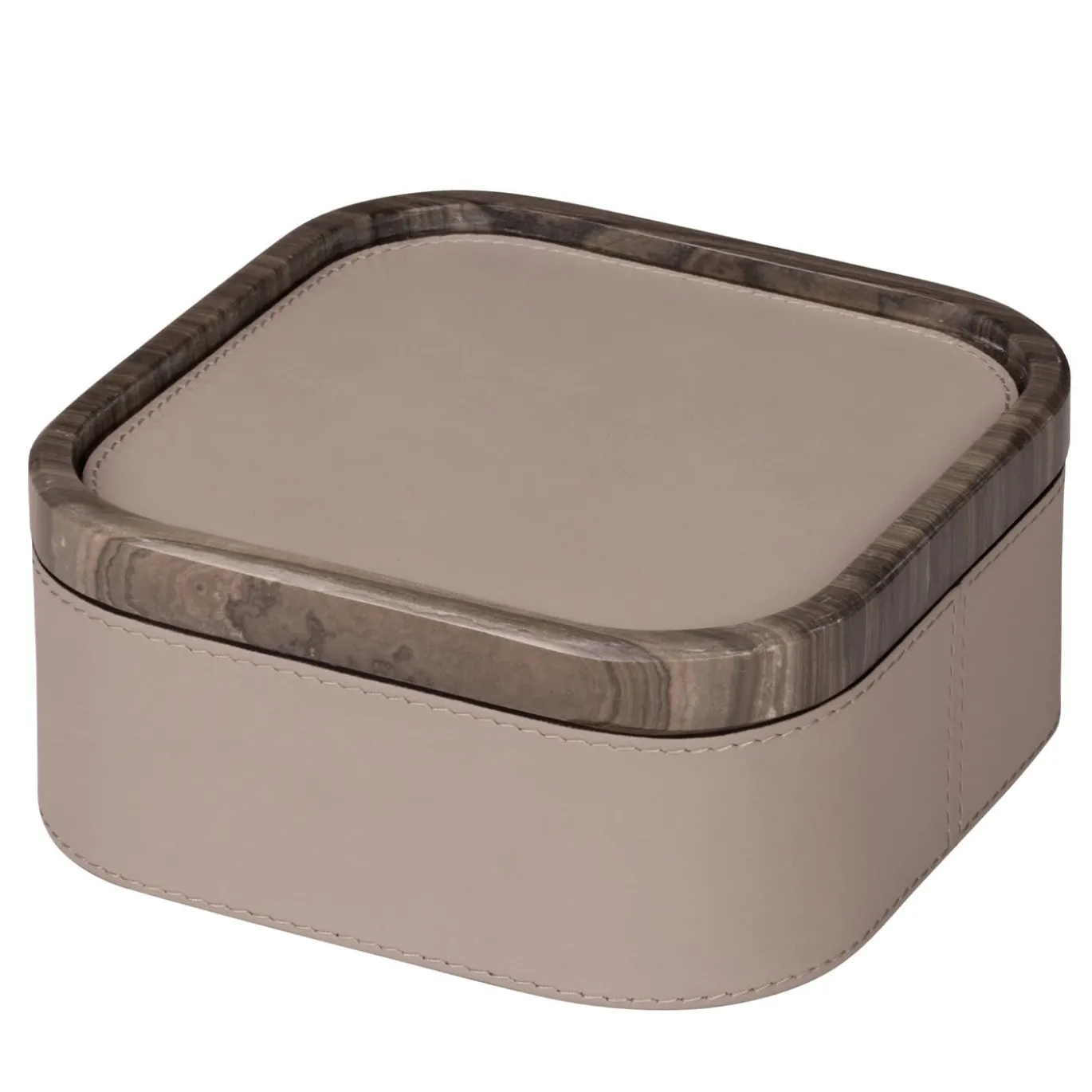 Polo Marmo Gray Scatola quadrata piccola impilabile