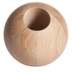 Porta bottiglia in legno di rovere a sfera Boccia