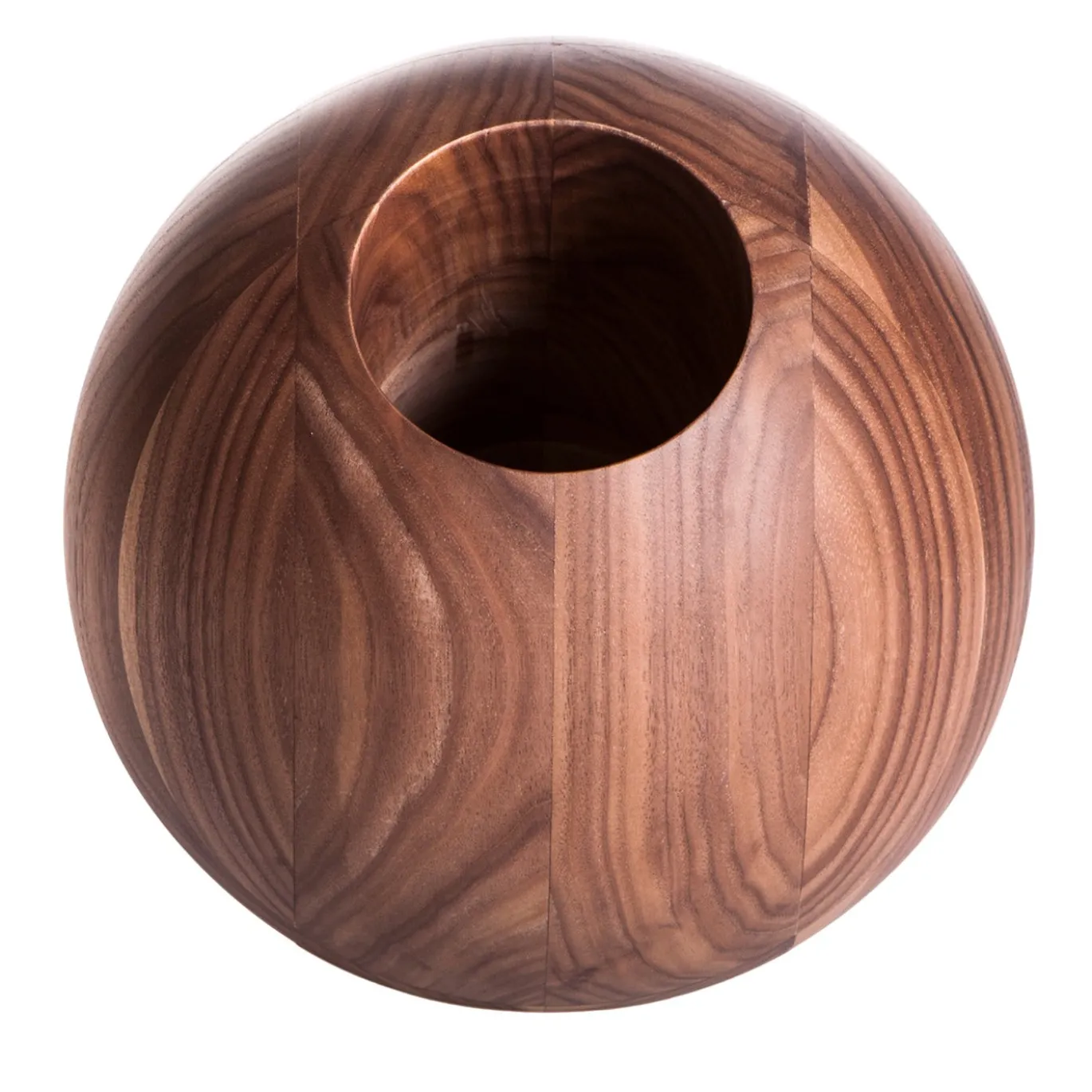 Portabottiglie in legno di noce a sfera Boccia