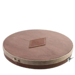 Porta carte da gioco e fiches da poker in legno beige