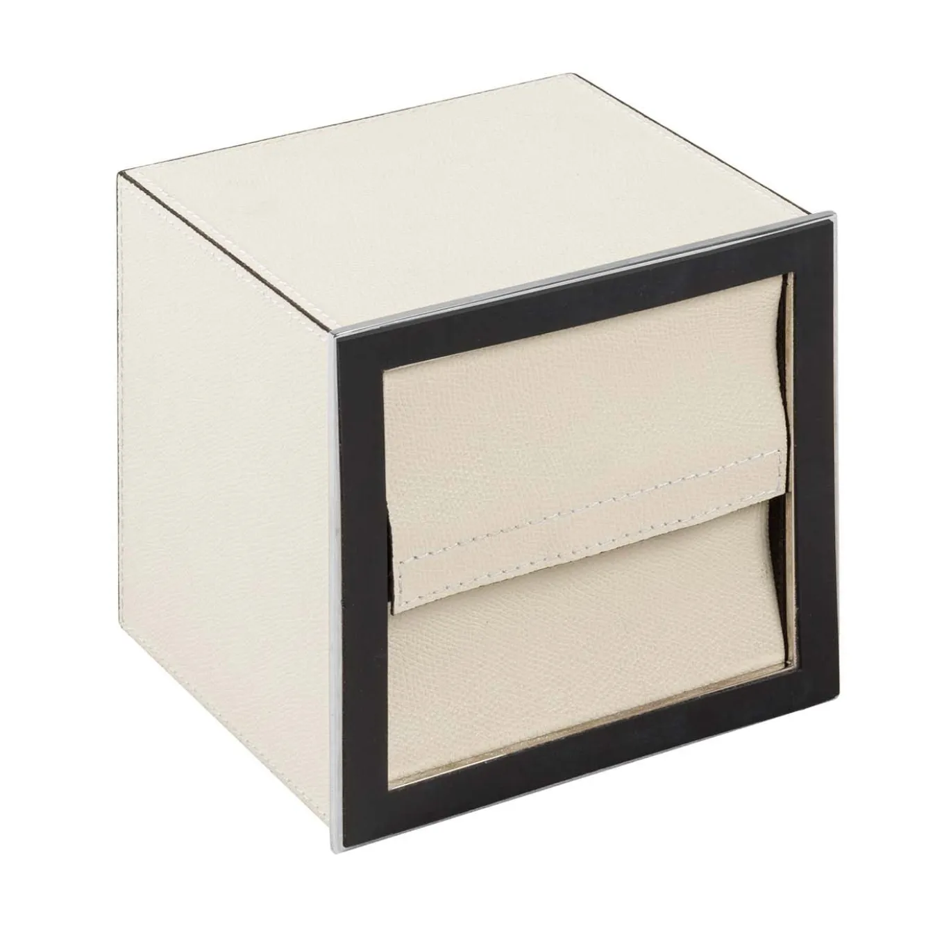 Portafazzoletti Firenze Quadrato in Pelle Beige