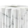Porta fazzoletti quadrato Fold in marmo Arabescato bianco
