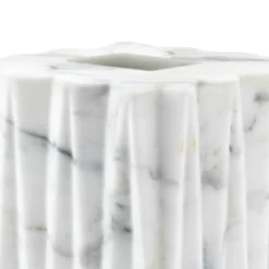 Porta fazzoletti quadrato Fold in marmo Arabescato bianco