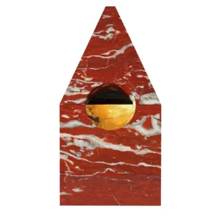 Portagioie Nostalgia in marmo rosso
