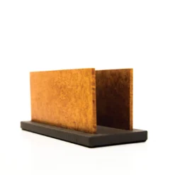 Porta lettere Erika in pelle e legno