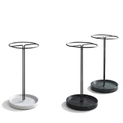 Portaombrelli Pietra L07 in marmo Nero Marquinia di Piero Lissoni