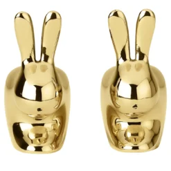 Porta sale e pepe Rabbit in ottone di Stefano Giovannoni