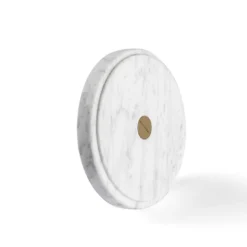 Portasapone Ellipse in marmo di Carrara