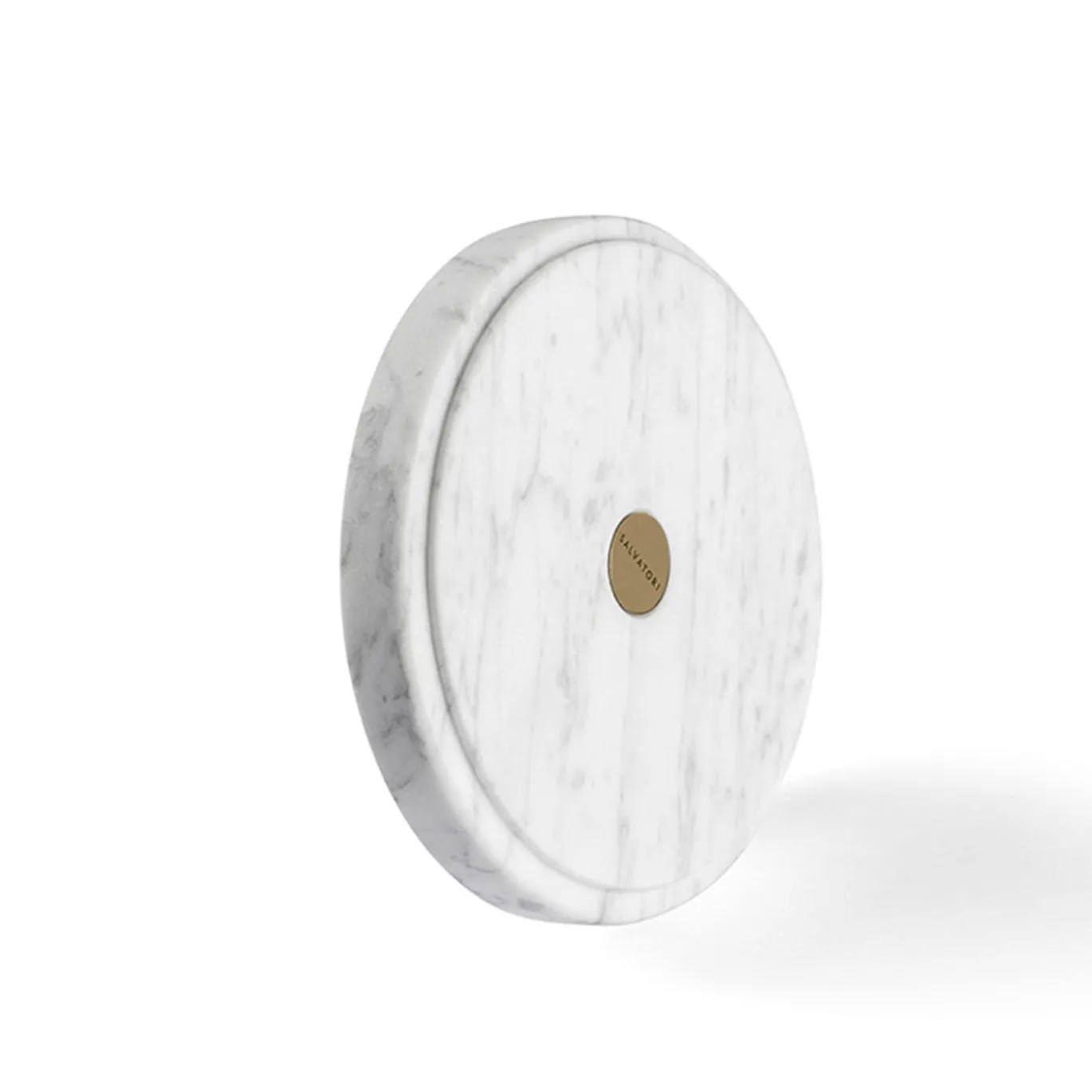 Portasapone Ellipse in marmo di Carrara