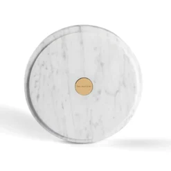 Portasapone Ellipse in marmo di Carrara
