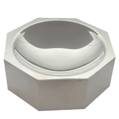 Porta Saponetta Ottagonale Del Monte in Ottone Argento