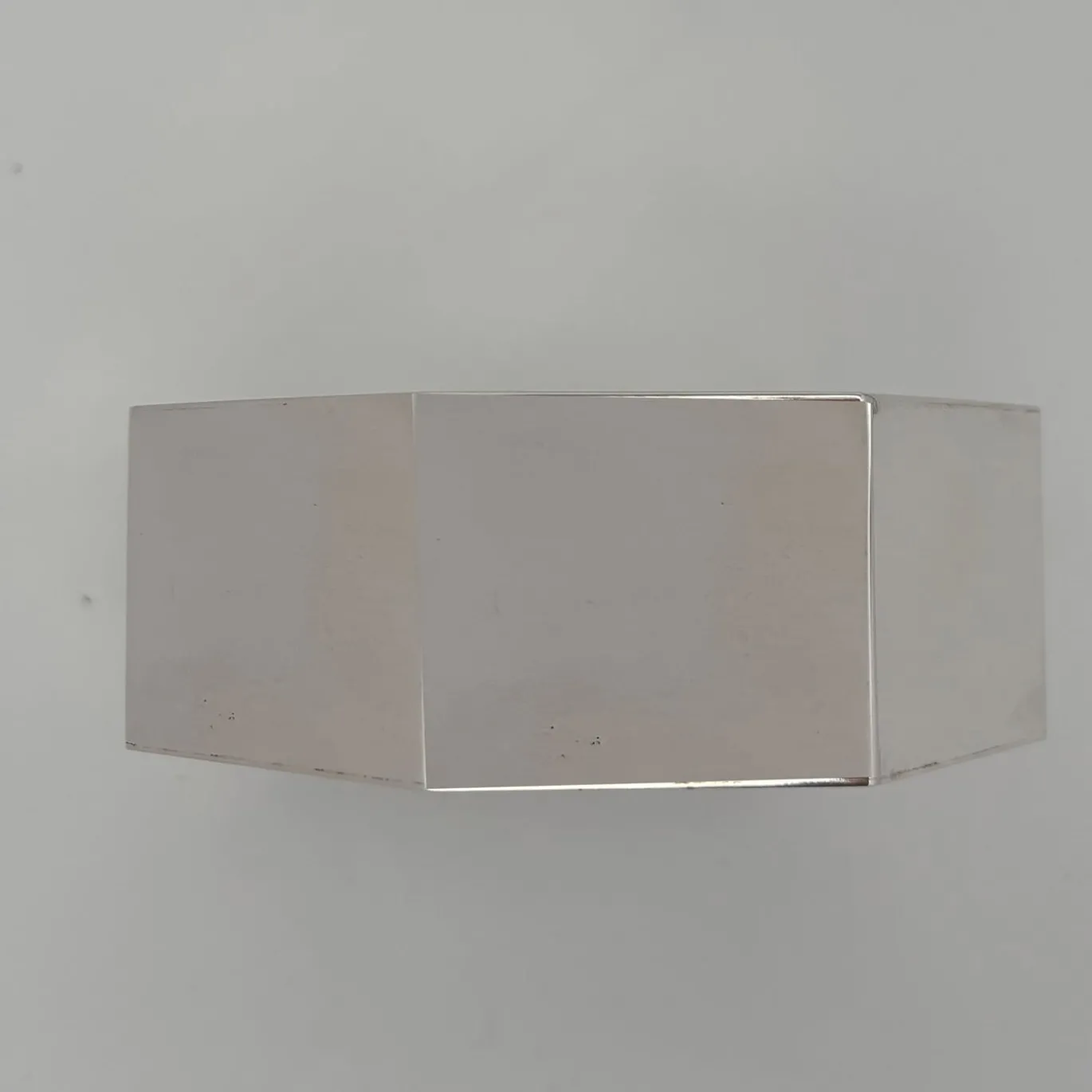 Porta Saponetta Ottagonale Del Monte in Ottone Argento