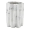 Portaspazzolino Fold in marmo Arabescato bianco