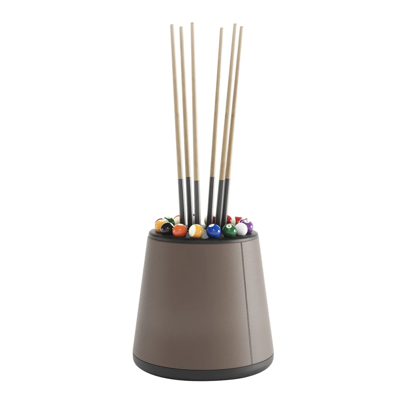 Portastecche e Palle da Terra Bobo in Pelle Beige