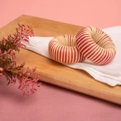 Portatovaglioli al geranio rosa