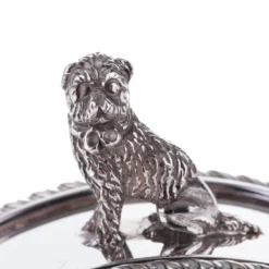 Portatovaglioli in argento sterling a forma di barboncino