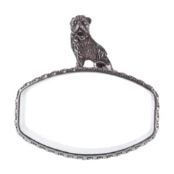 Portatovaglioli in argento sterling a forma di barboncino