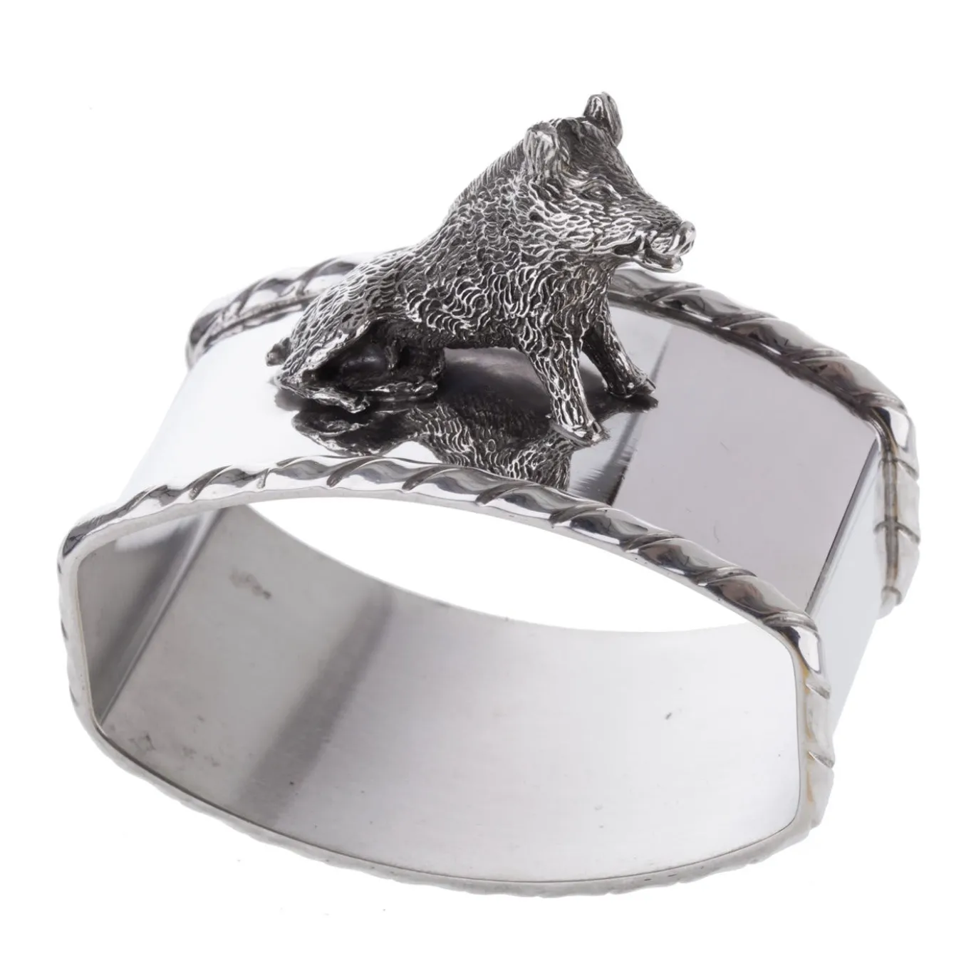 Portatovaglioli in argento sterling Porcellino