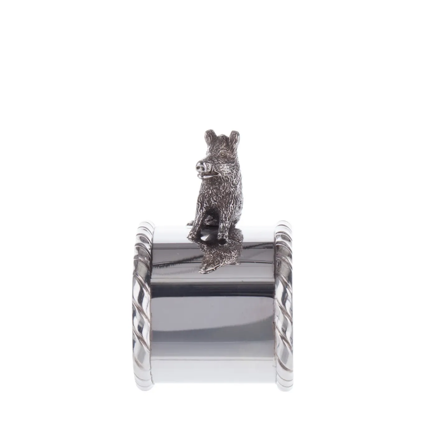 Portatovaglioli in argento sterling Porcellino