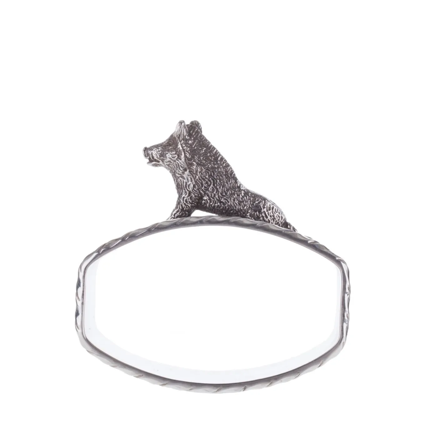 Portatovaglioli in argento sterling Porcellino