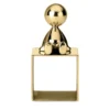 Portatovaglioli Omini Top in ottone lucido di Stefano Giovannoni